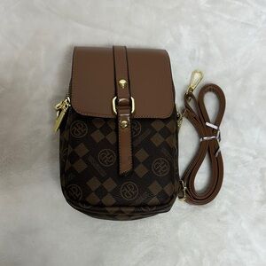 Faux leather crossbody bag